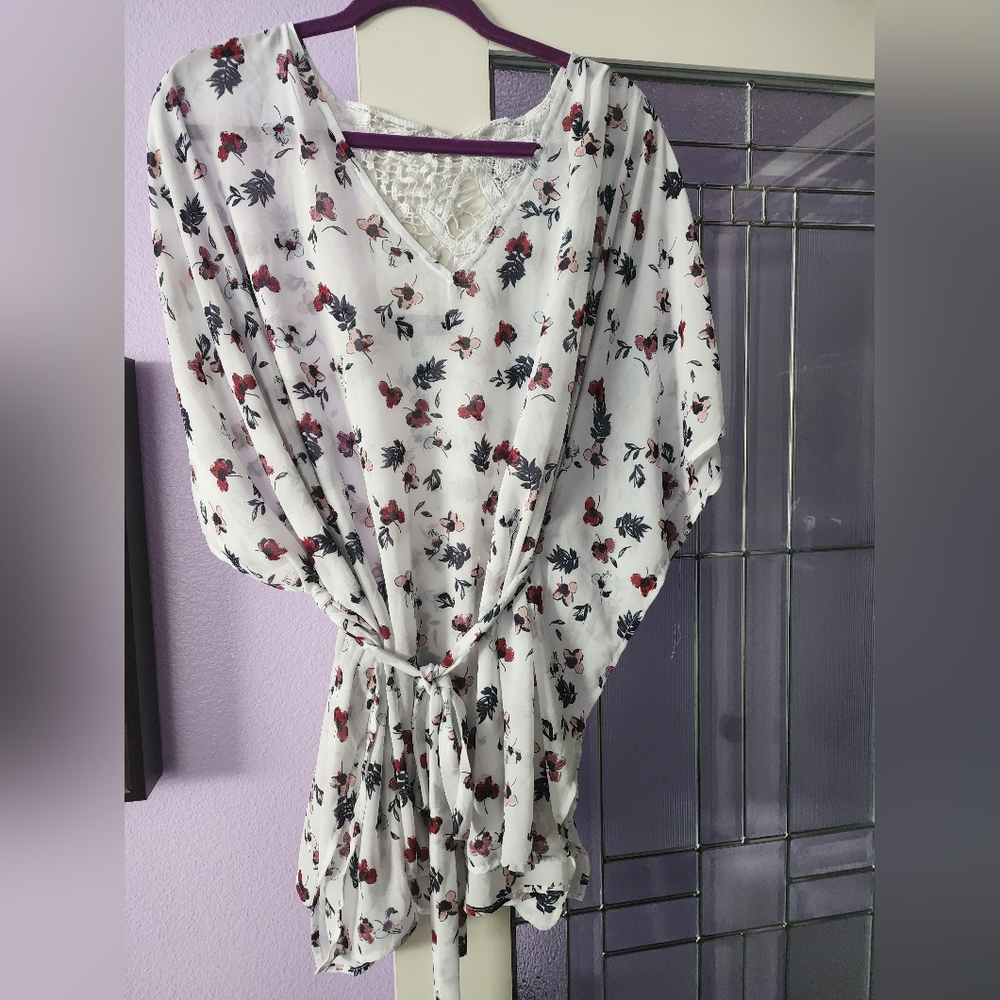 Lane Bryant tie waist shirt